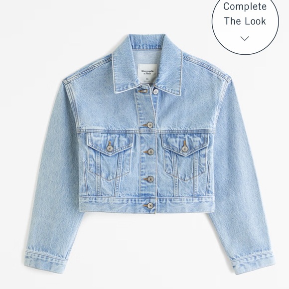 Abercrombie cropped denim jacket - Picture 2 of 2